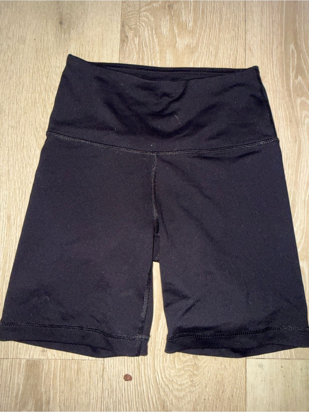 90 degree  Women's Black High-Waist Bike Shorts